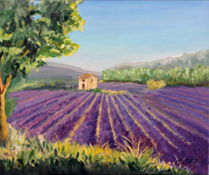 Cabanon dans les lavandes Huile